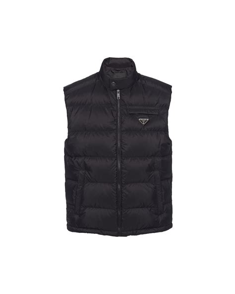 prada puffer jackrt|prada sleeveless puffer jacket.